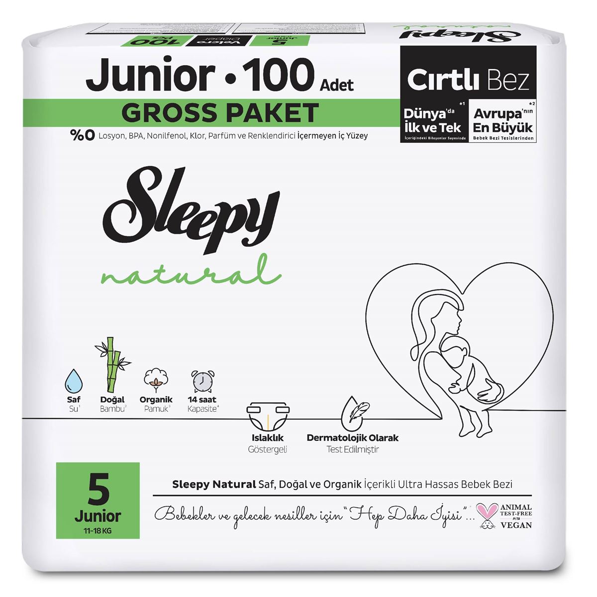 SLEEPY%20NATURAL%20GROSS%20PAK.%20NO:5%20JUNIOR%2011-18%20KG%20100’LÜ