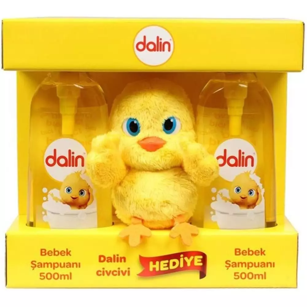 DALİN%20BEBEK%20ŞAMPUANI%20500+500%20ML%20PELUŞ%20HED.%20SET