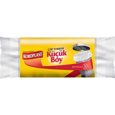 KOROPLAST%20ÇÖP%20POŞETİ%20KÜÇÜK%20BOY%2030%20ADET%2040*50%20CM