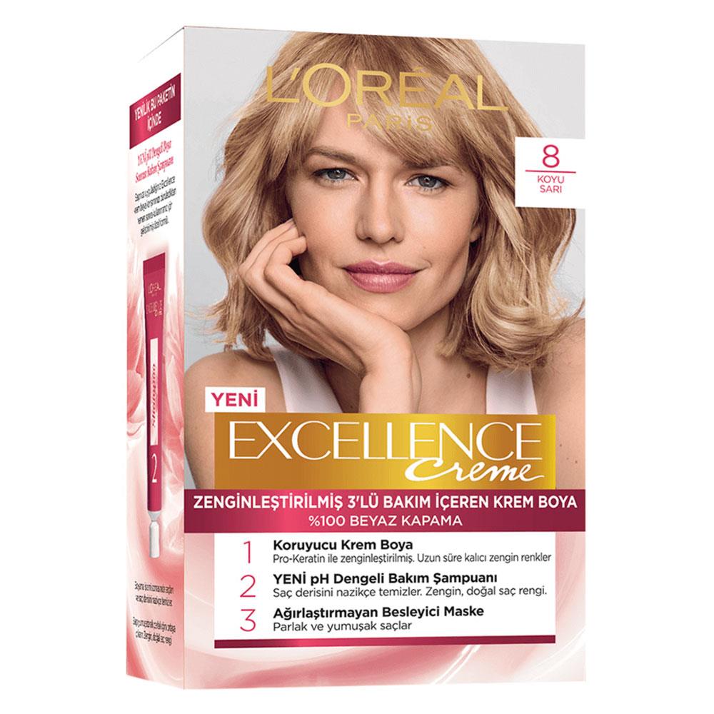 L’’OREAL%20PARİS%20EXCLENCE%208%20KOYU%20SARI