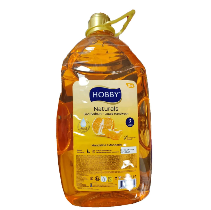 HOBBY%20MANDALİNA%20SIVI%20EL%20SABUNU%203000%20ML