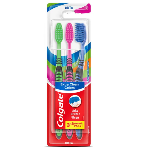 COLGATE%20EXTRA%20CLEAN%20COLORS%20ORTA%203’LÜ%20DİŞ%20FIRÇASI