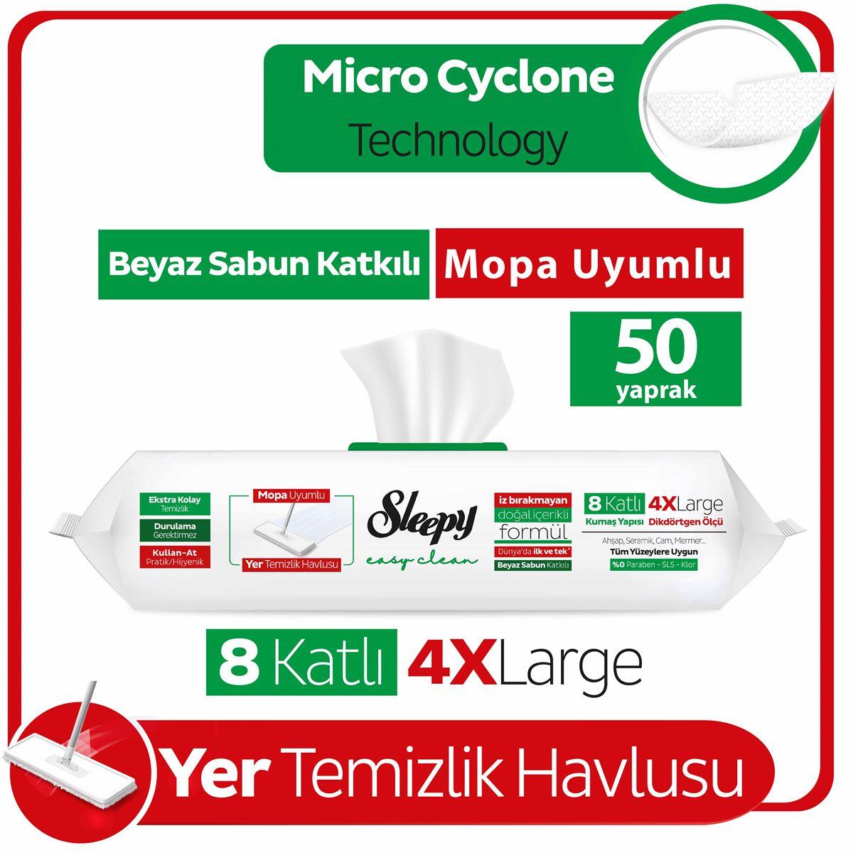 SLEEPY%20BEYAZ%20SABUN%20KATKILI%20YER%20TEMİZLİK%20HAVLUSU%2050’Lİ