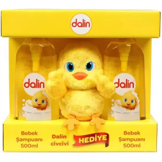 DALİN BEBEK ŞAMPUANI 500+500 ML PELUŞ HED. SET