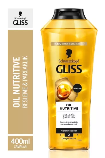 GLİSS ULTIMETE OIL NUTRITIVE ŞAMPUAN 400 ML