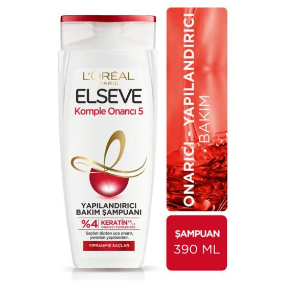 L’OREAL ELSEVE KOMPLE ONARICI 5 ŞAMPUAN 390 ML