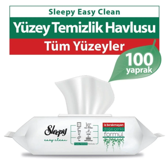 SLEEPY EASY CLEAN YÜZEY TEMİZLİK HAVLUSU 100’LÜ