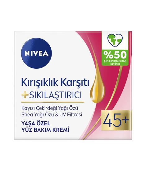 NİVEA 45+ KIRIŞIKLIK KARŞITI SIKILAŞTIRICI KREM 50 ML