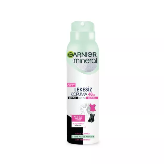 GARNİER MİNERAL DEO LEKESİZ FERAH KADIN SPREY 150 ML