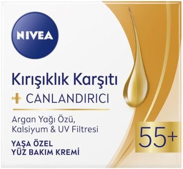 NİVEA 55+ KIRIŞIKLIK KARŞITI CANLANDIRICI KREM 50 ML