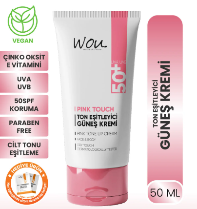 WOU TON EŞİTLEYİCİ GÜNEŞ KREMİ 50 SPF 50 ML