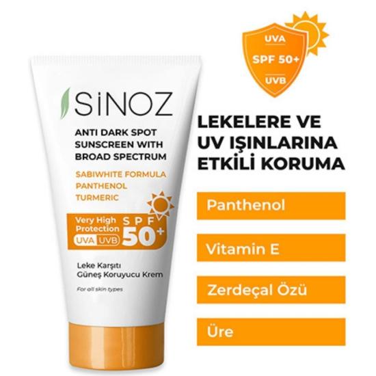 SİNOZ GÜNEŞ KREMİ SPF 50+ 50 ML