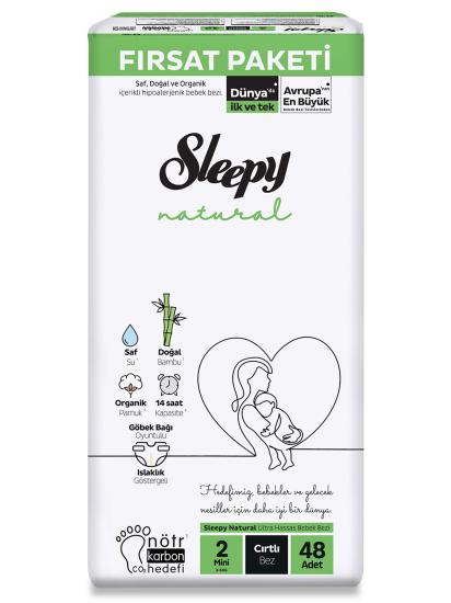 SLEEPY NATURAL JUMBO PAK. MİNİ NO:2  3-6 KG 48’Lİ