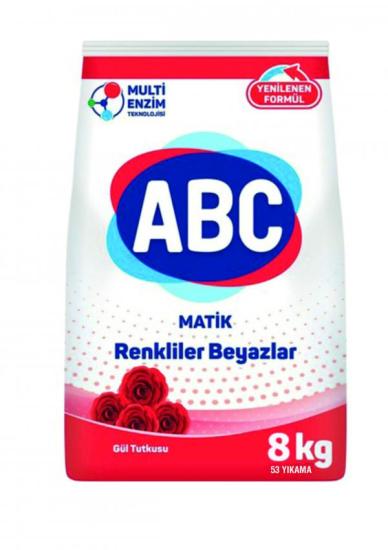 ABC MATİK RENKLİLER BEYAZLAR GÜL TUTKUSU 8 KG