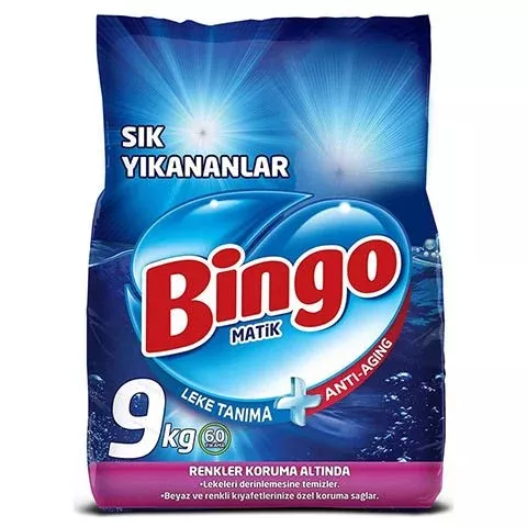 BİNGO MATİK SIK YIKANANLAR 9 KG