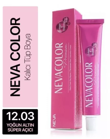 NEVACOLOR TÜP BOYA 12.03 YOĞUN ALTIN SÜPER AÇICI 50 ML