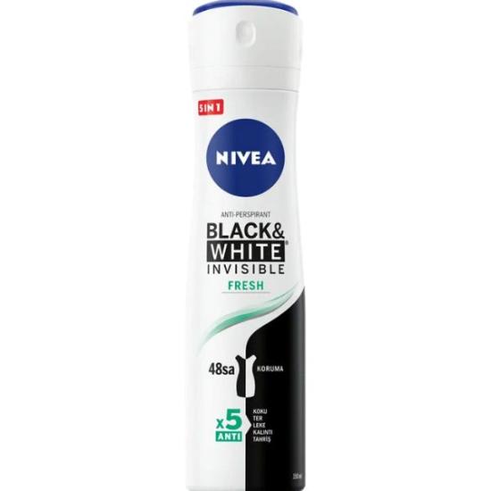 NİVEA DEO 150 ML BLACK  & WHİTE İNVİSİBLE FRESH