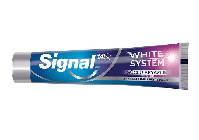 SİGNAL WHITE SYSTEM GÜÇLÜ BEYAZLIK DİŞ MACUNU 75 ML