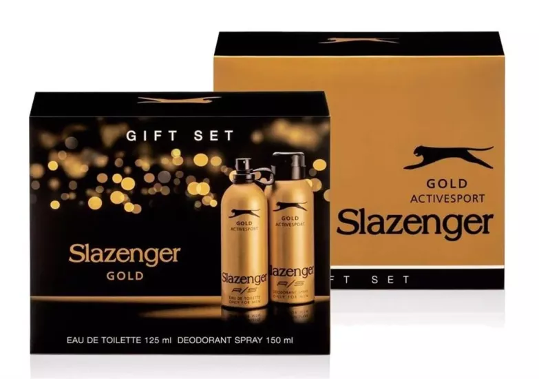 SLAZENGER SET GOLD (EDT+DEO)