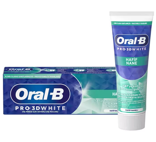 ORAL-B PROFESSİONAL 3D HAFİF NANE DİŞ MACUNU 75 ML